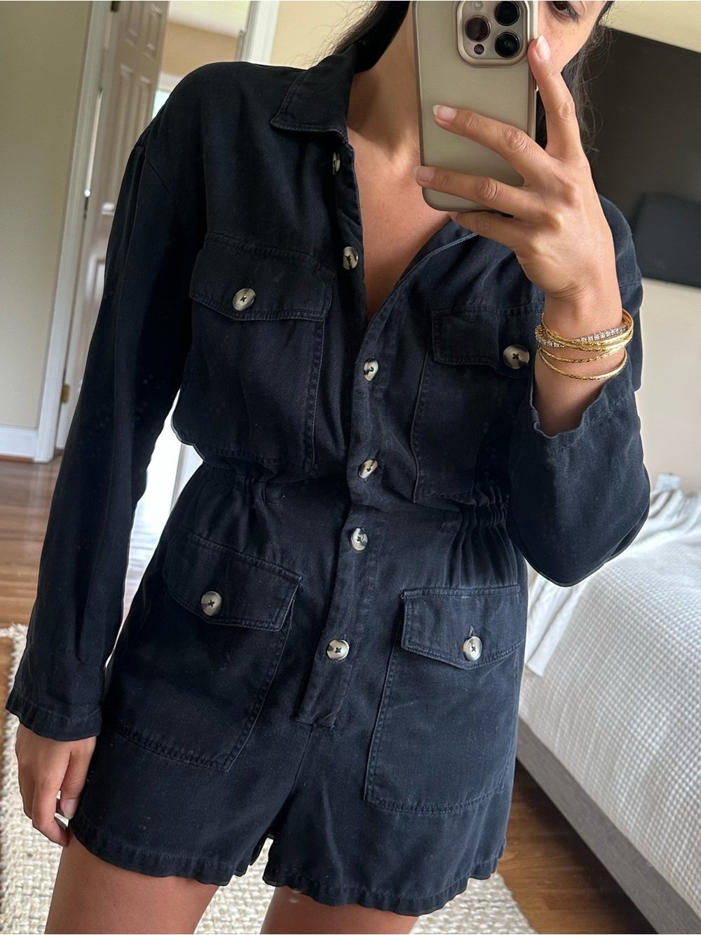 Zara Utility Romper Jumpsuit